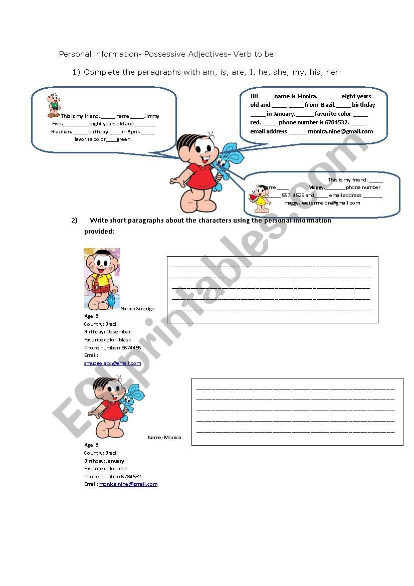 Personal Information with Monicas gang