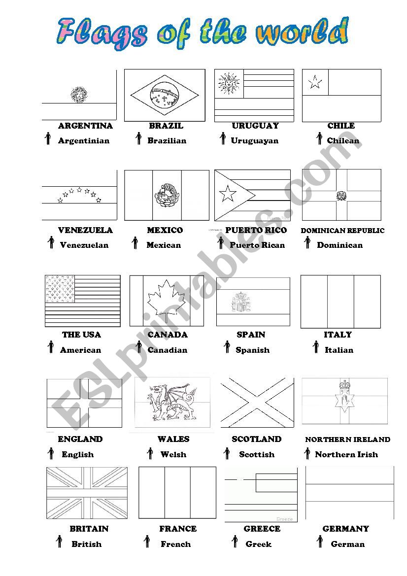 Flags and countries of the world