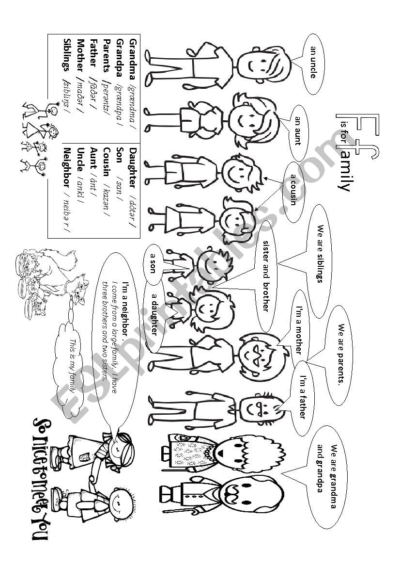 Family worksheet