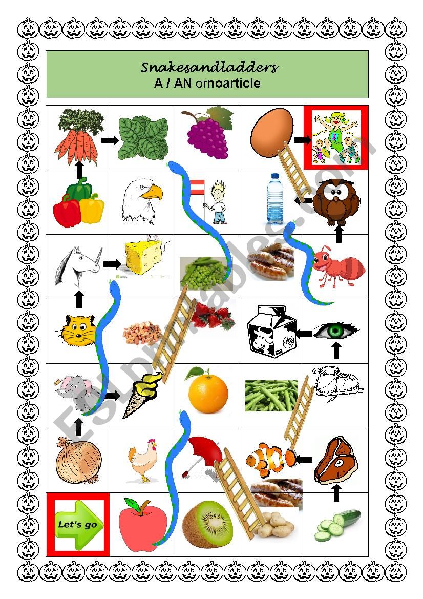 A/an board  worksheet