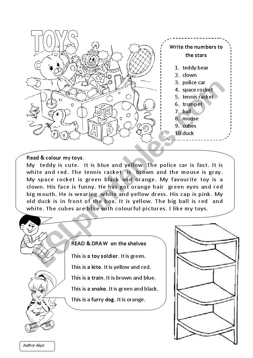 My toys worksheet