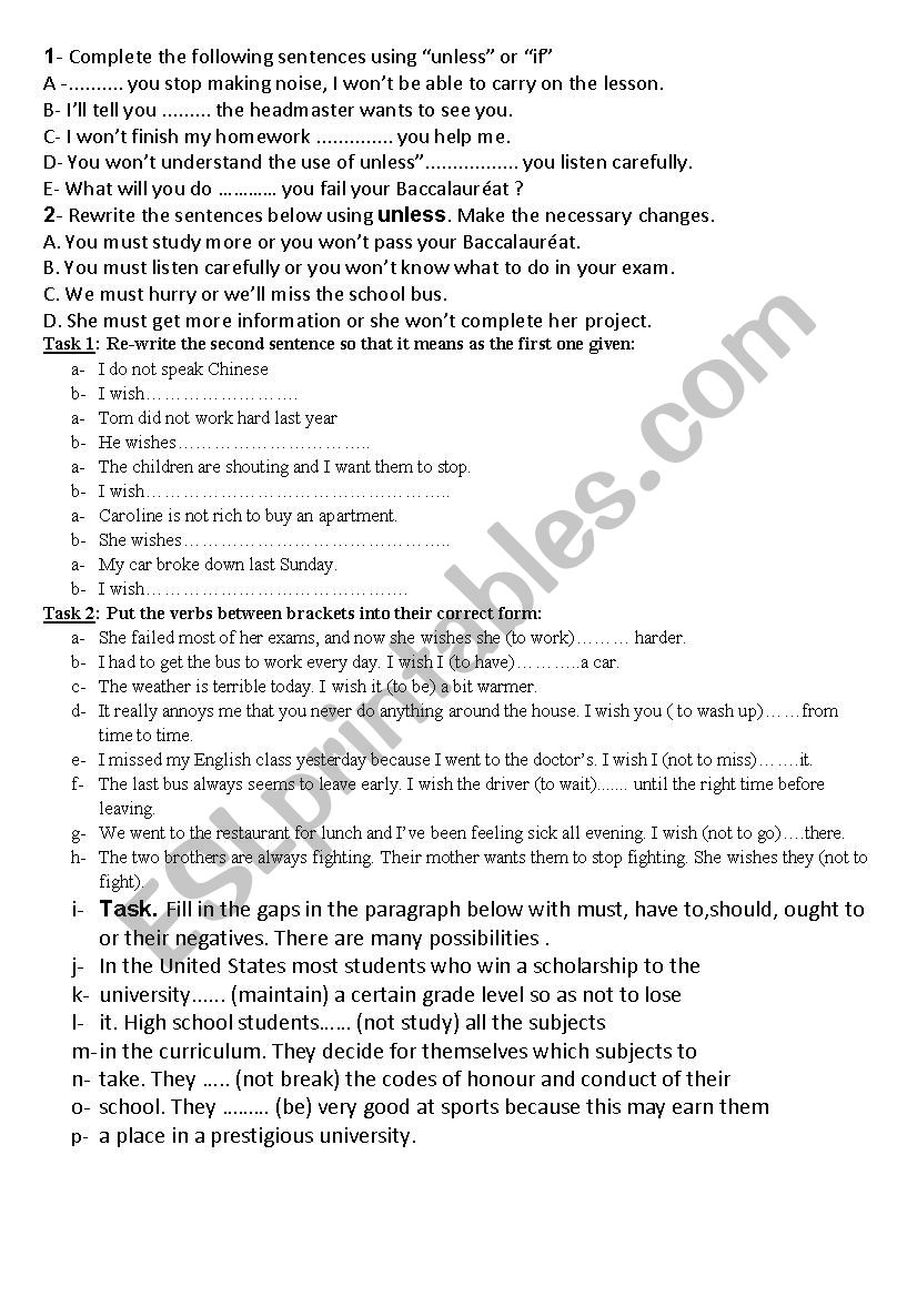 worksheet worksheet