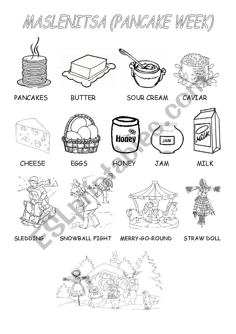 Pancake week worksheet