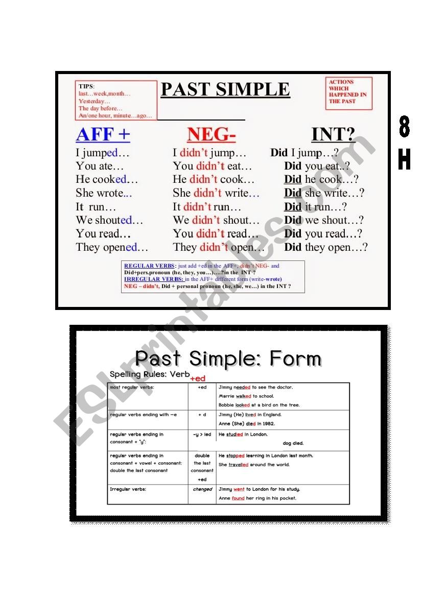 Simple Past worksheet