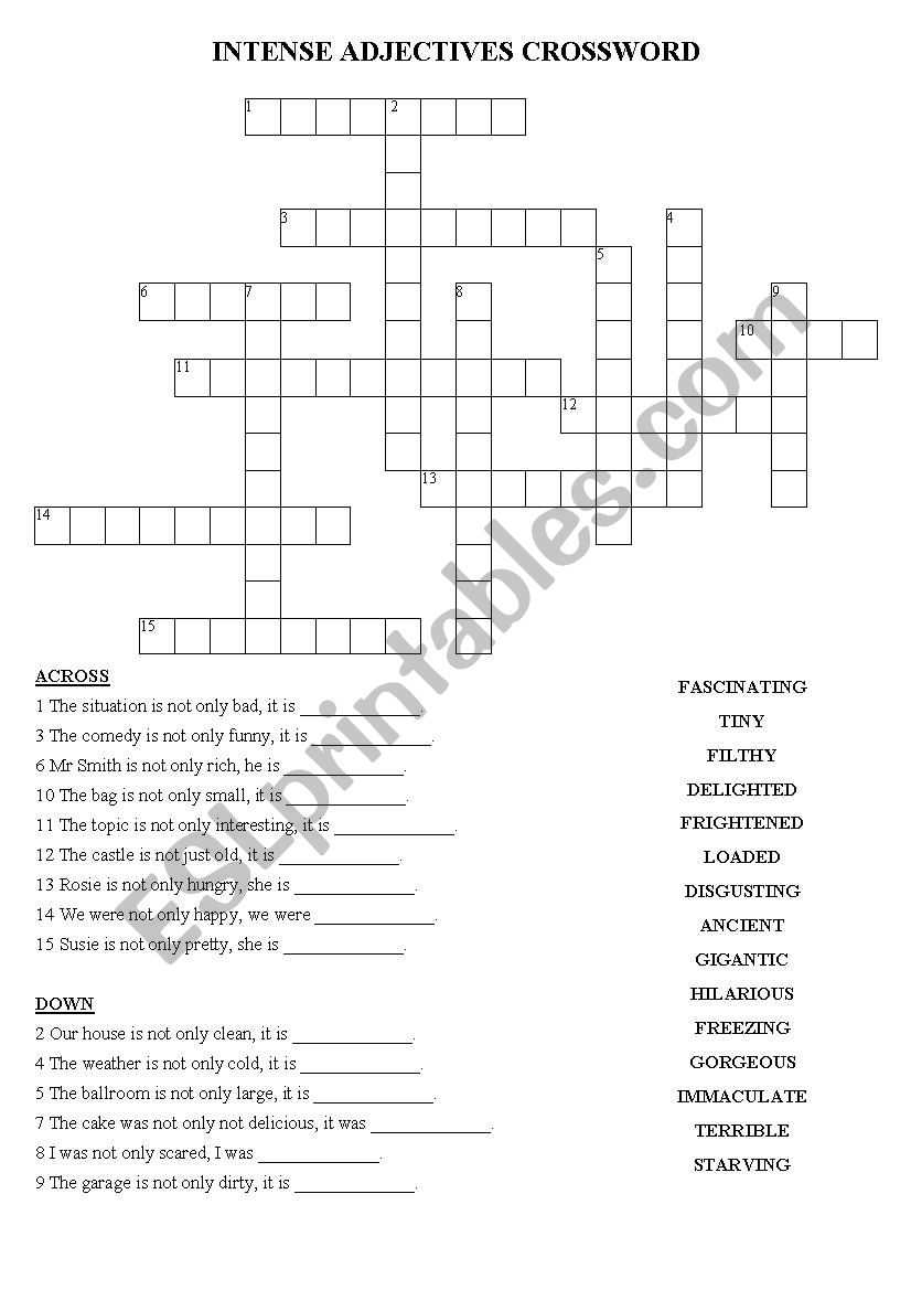 Intense adjectives (crossword)