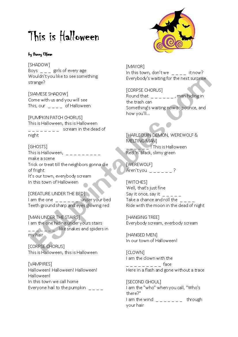 This is Halloween worksheet