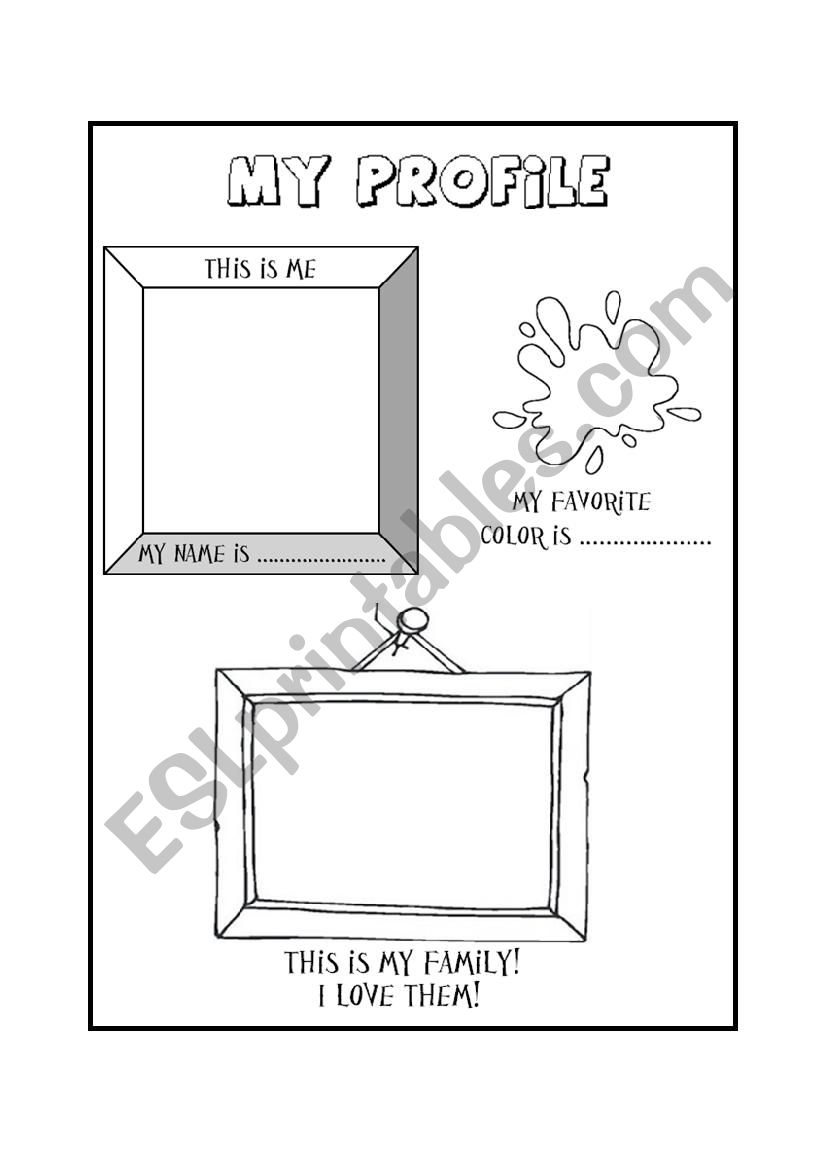 My Profile worksheet