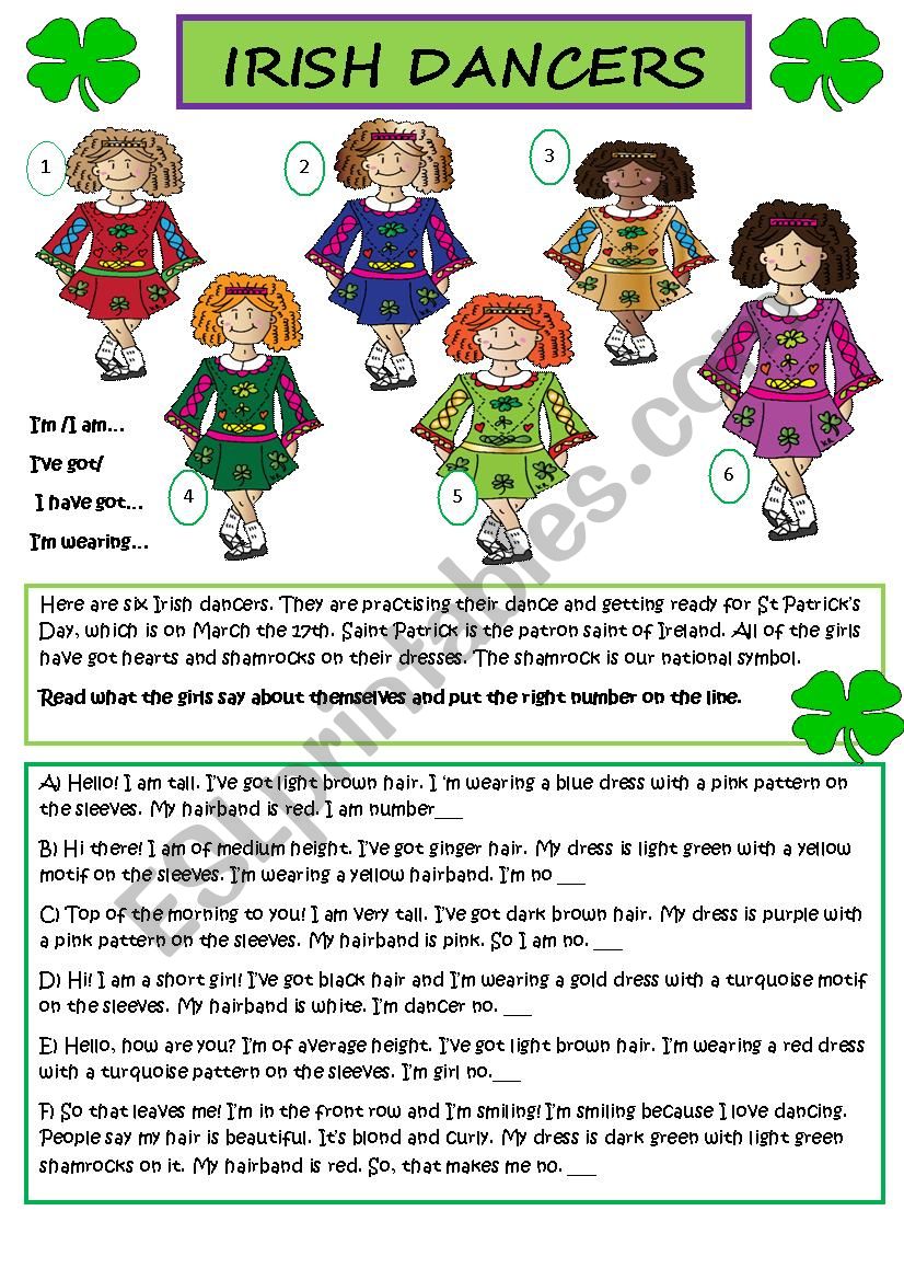 Irish Dancers for St Patricks Day