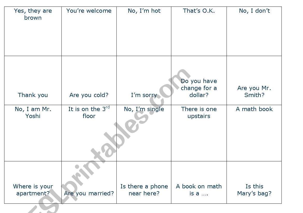 QUESTIONS AND ANSWERS DOMINO worksheet