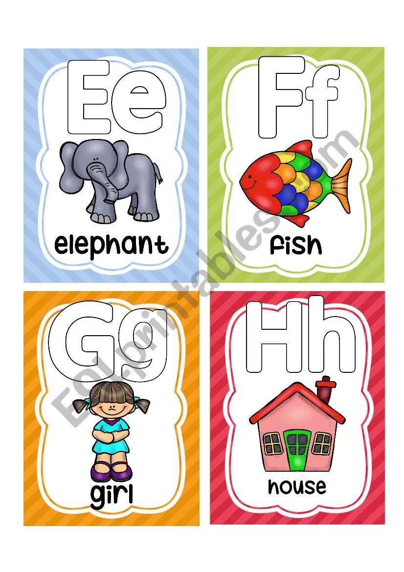 ALPHABET FLASHCARDS 2 worksheet