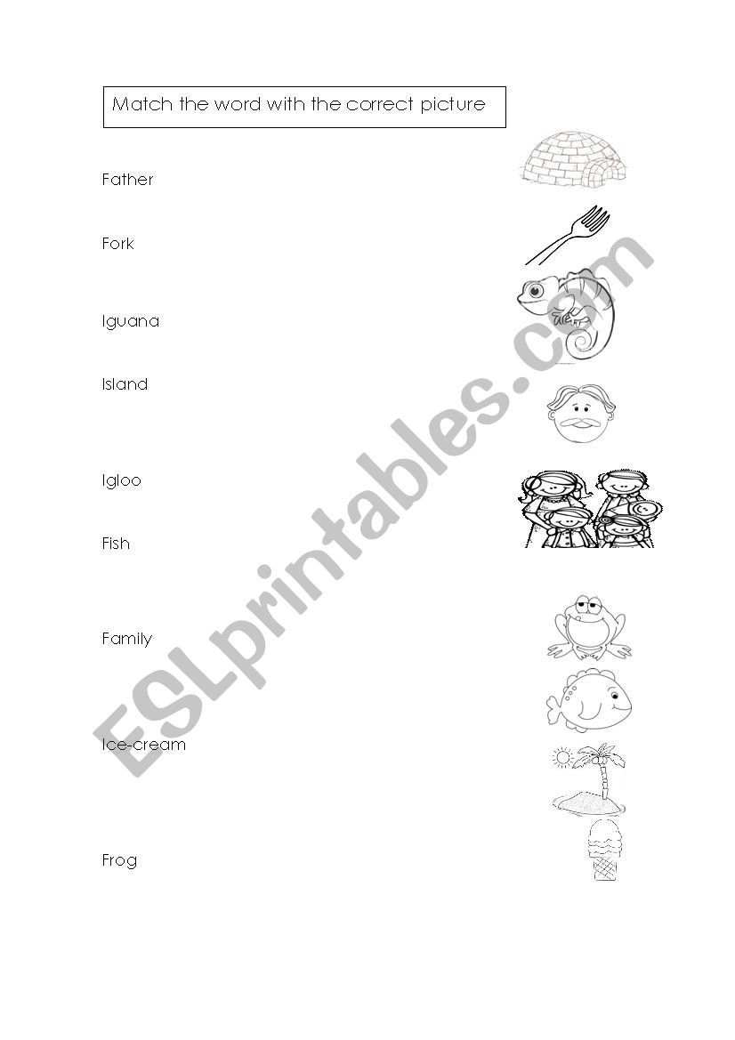 MATCHING PHONICS worksheet