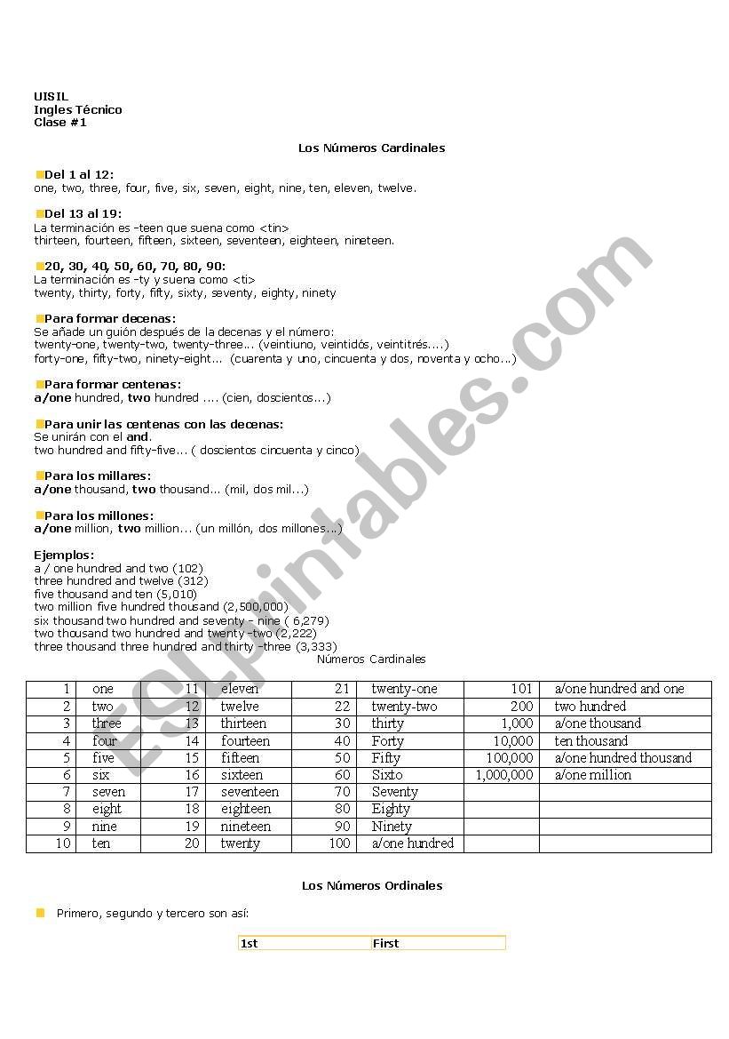 Business worksheet