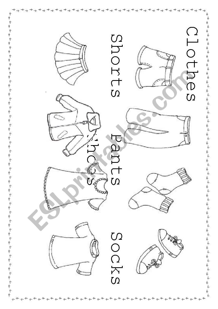 Clothes worksheet