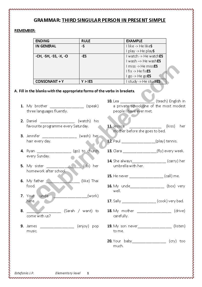 third-singular-person-in-present-simple-esl-worksheet-by-estefan-a2016