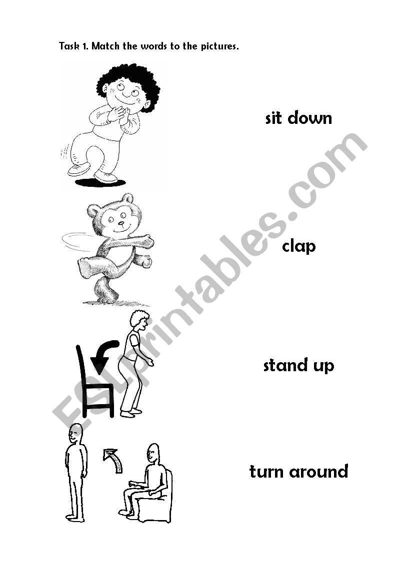 classroom actions worksheet