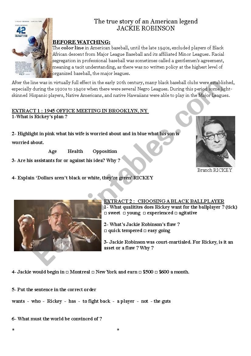 42 film analysis worksheet