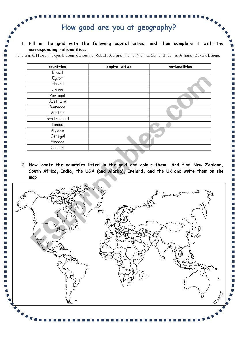 how good are you at geography?