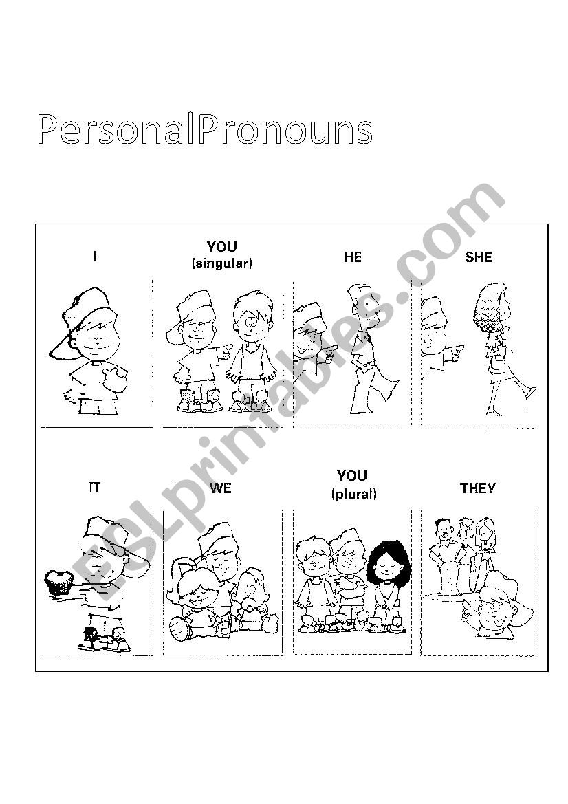 Personal Pronouns worksheet