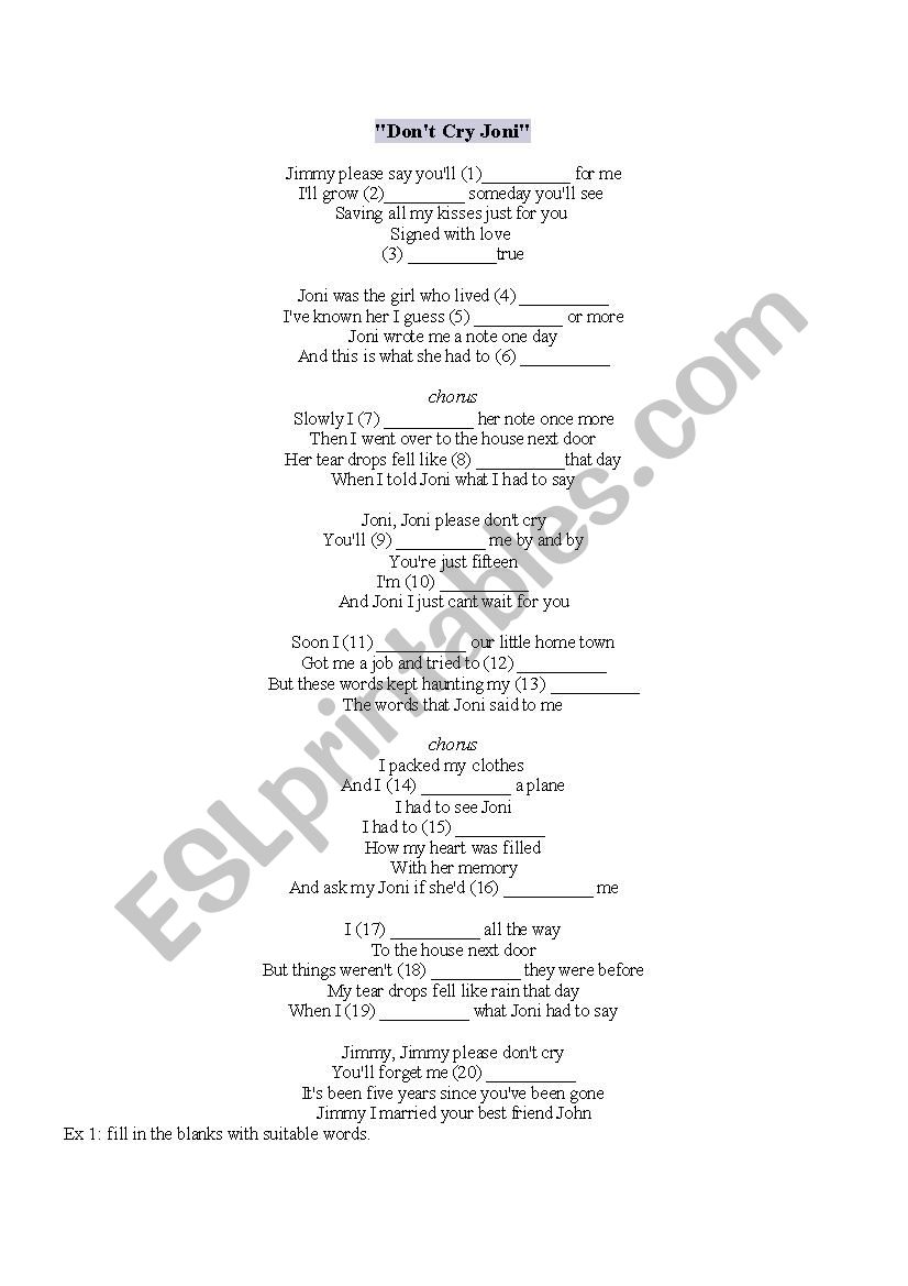 Past simple tense worksheet