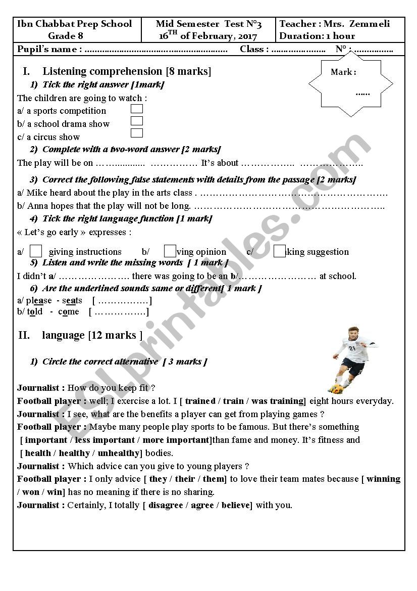 mid- semester test n 3 worksheet