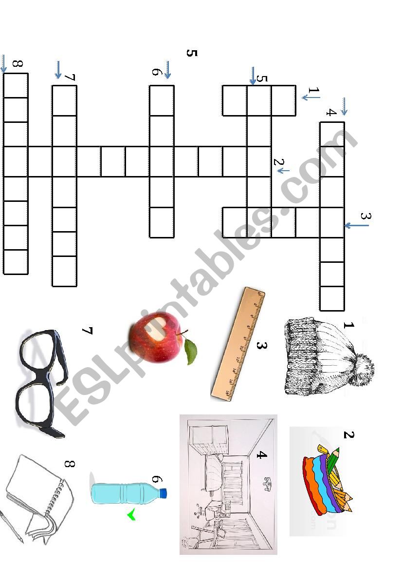 crossword prepare  1 worksheet