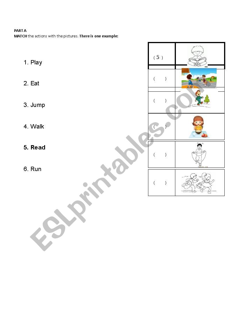 Diagnostic test worksheet