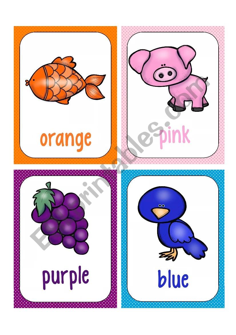 COLORS FLASHCARDS 2 worksheet