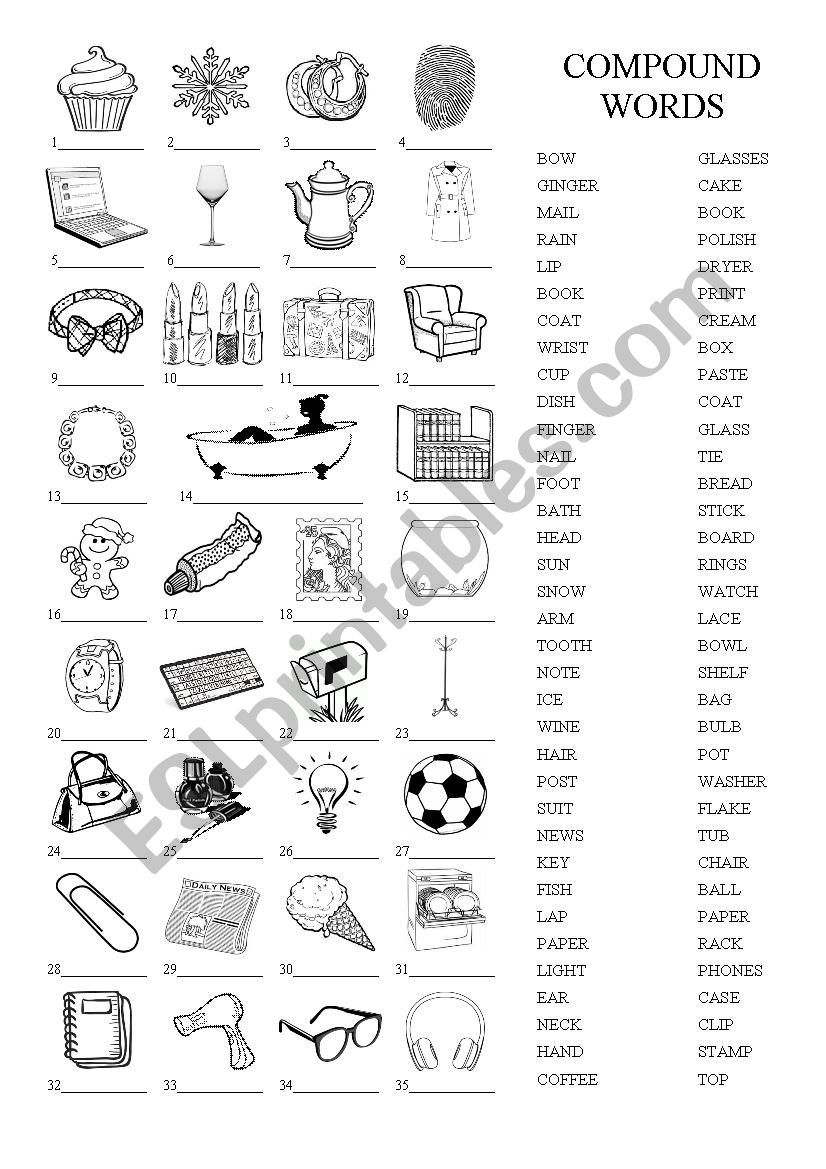 Compound Words worksheet