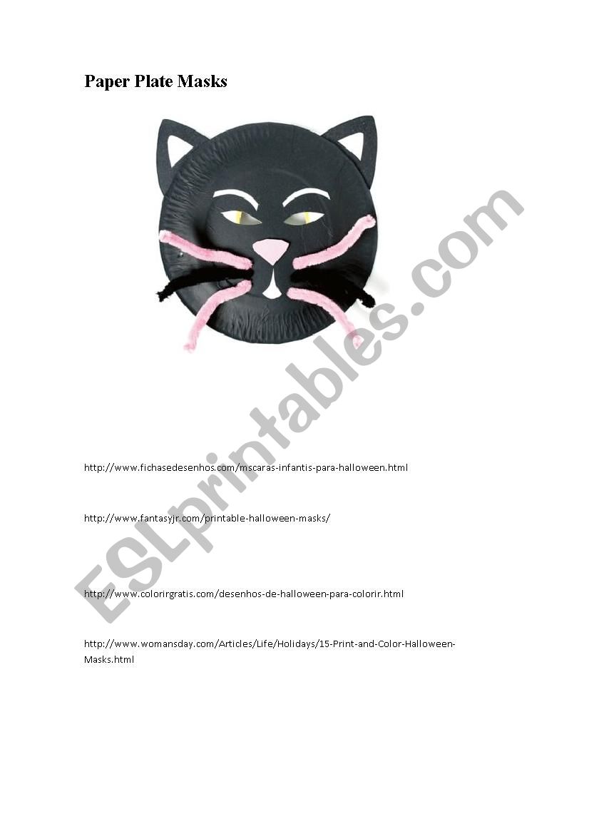 Halloween worksheet