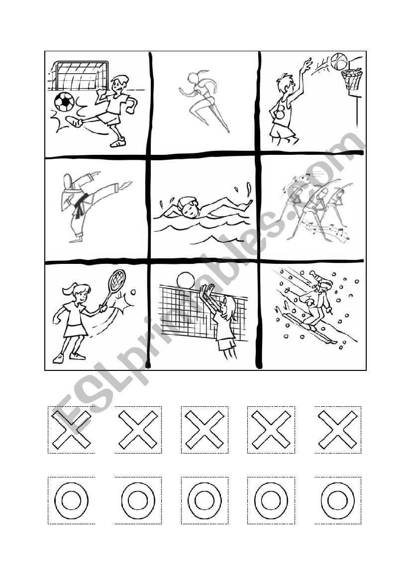 tic tac toe /noughts and  crosses SPORTS