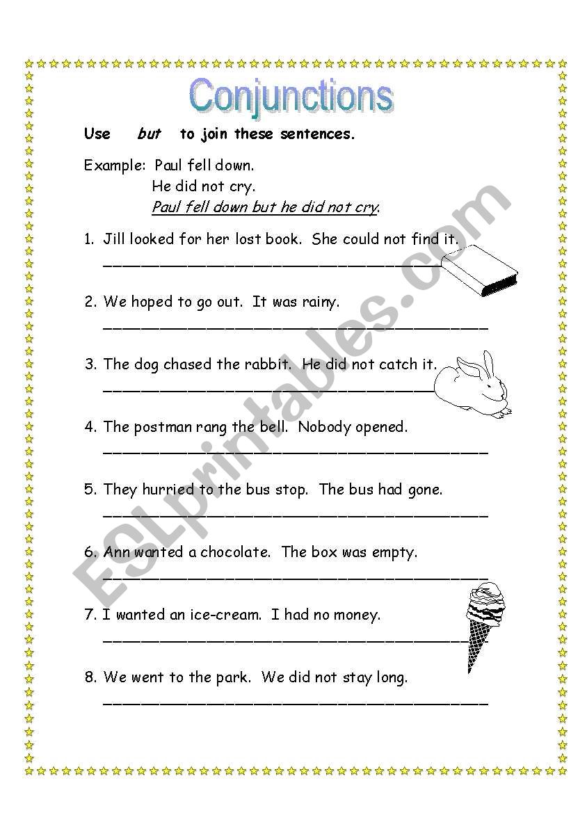 conjunctions worksheet
