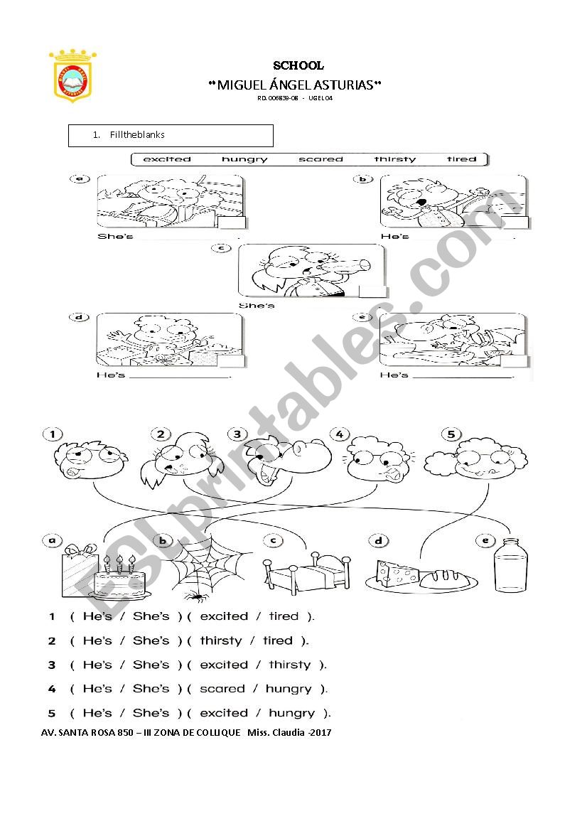 feelings worksheet