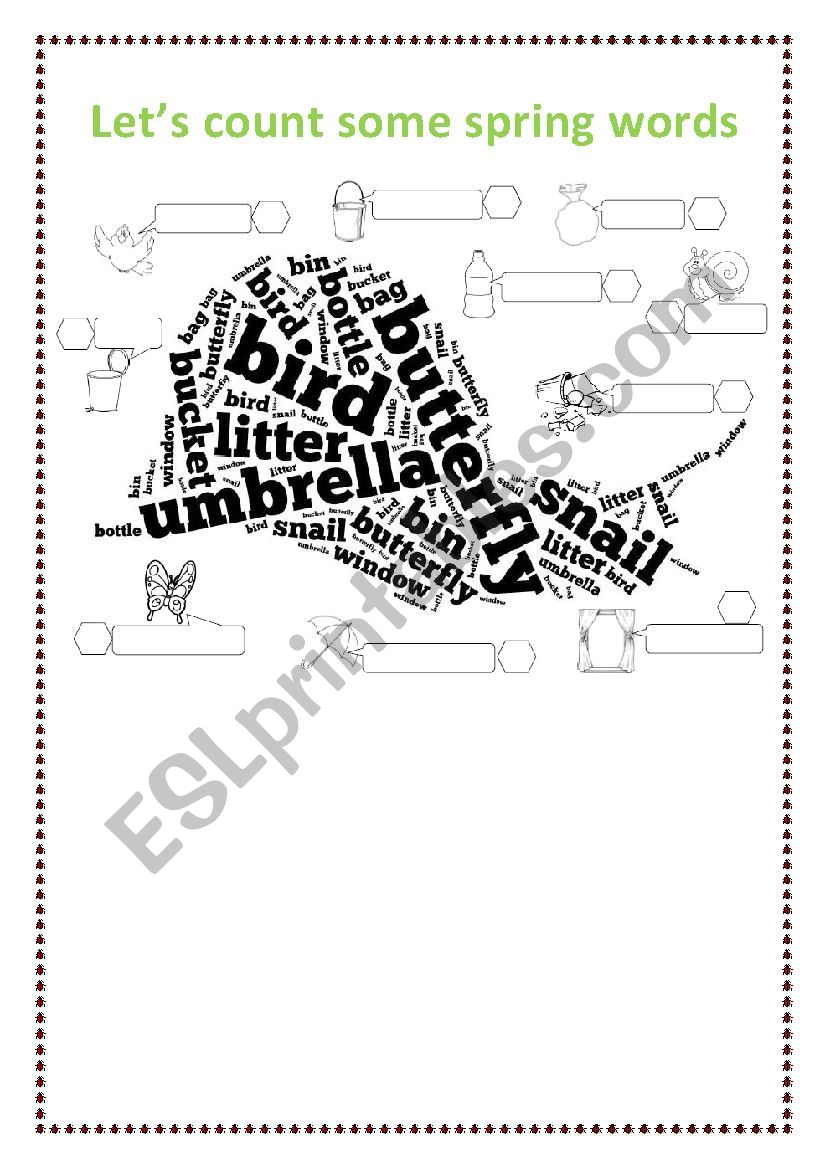 Spring worksheet