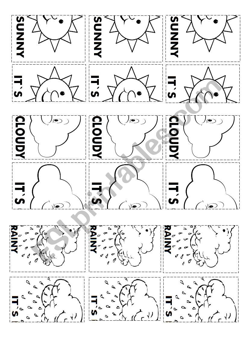 hOW IS THE WEATHER - puzzle worksheet