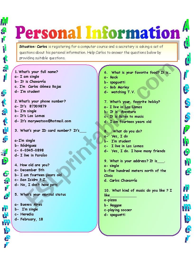 personal-information-esl-worksheet-by-graci2010