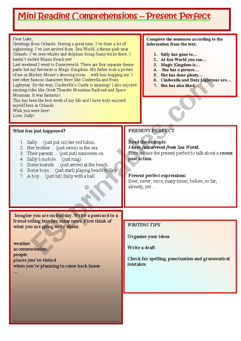 Mini Readings - Present Perfect