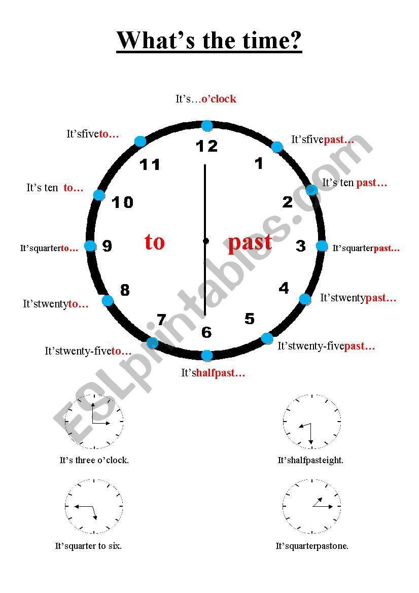 What´s the time? worksheet