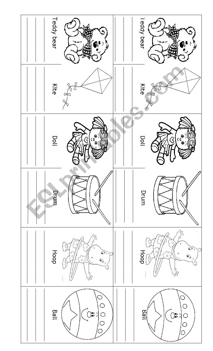 Toys writing worksheet worksheet