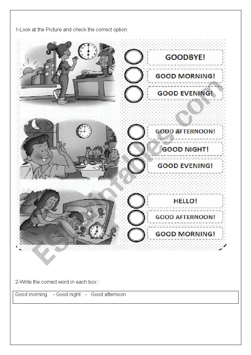 2nd grade test worksheet