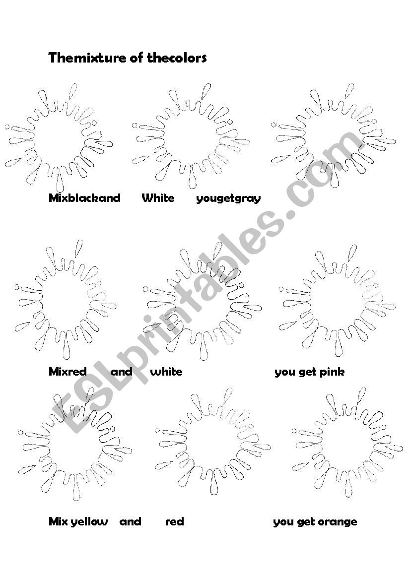 colours - ESL worksheet by ceren90