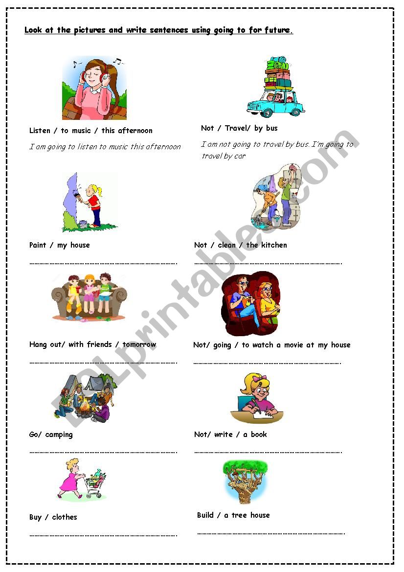 GOING TO worksheet