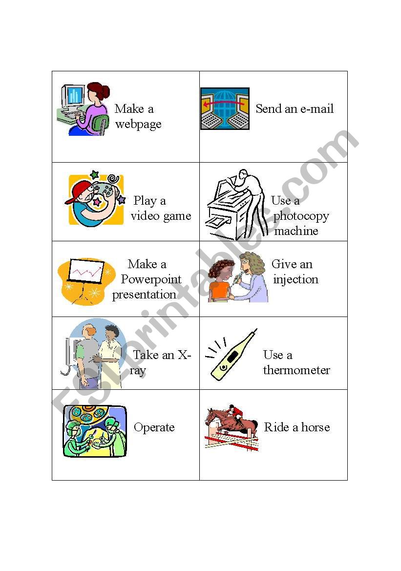 activity cards 4 worksheet