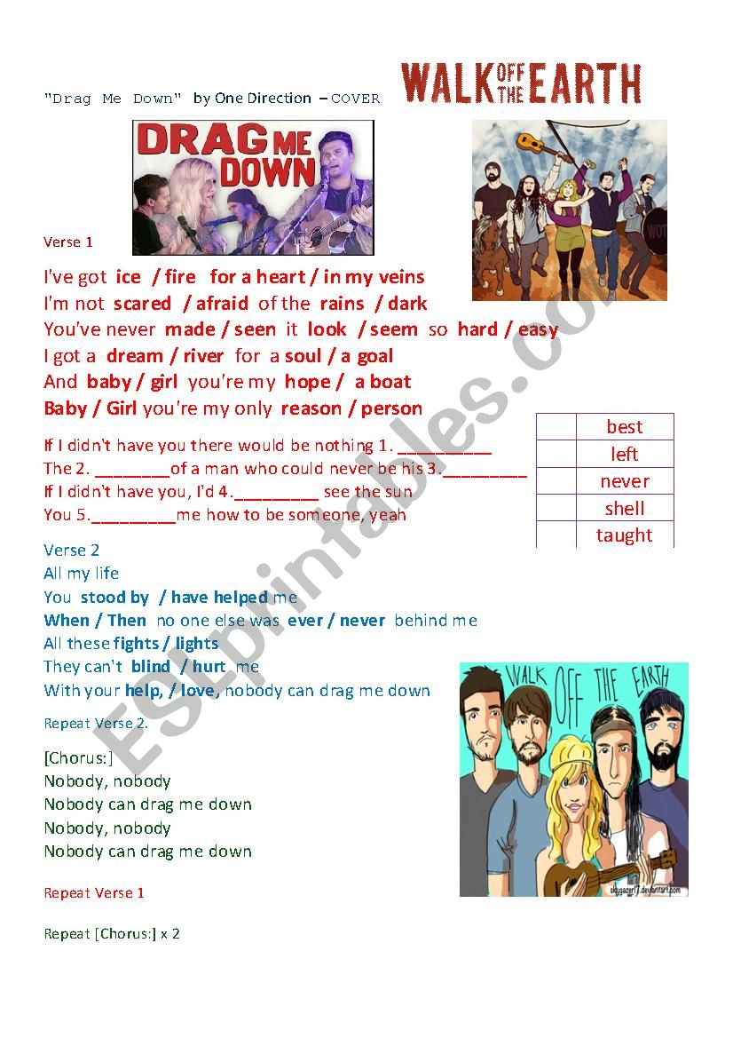 SONG Â´Drag Me DownÂ´ by Walk Off The Earth (cover of One Direction song)