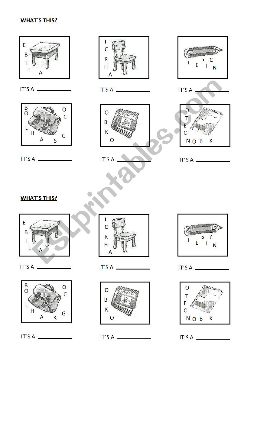 Write  worksheet
