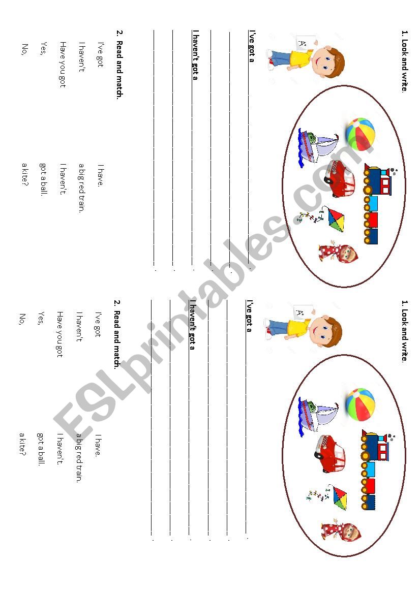 HAVE GOT / HAVEN´T GOT - ESL worksheet by lavica82