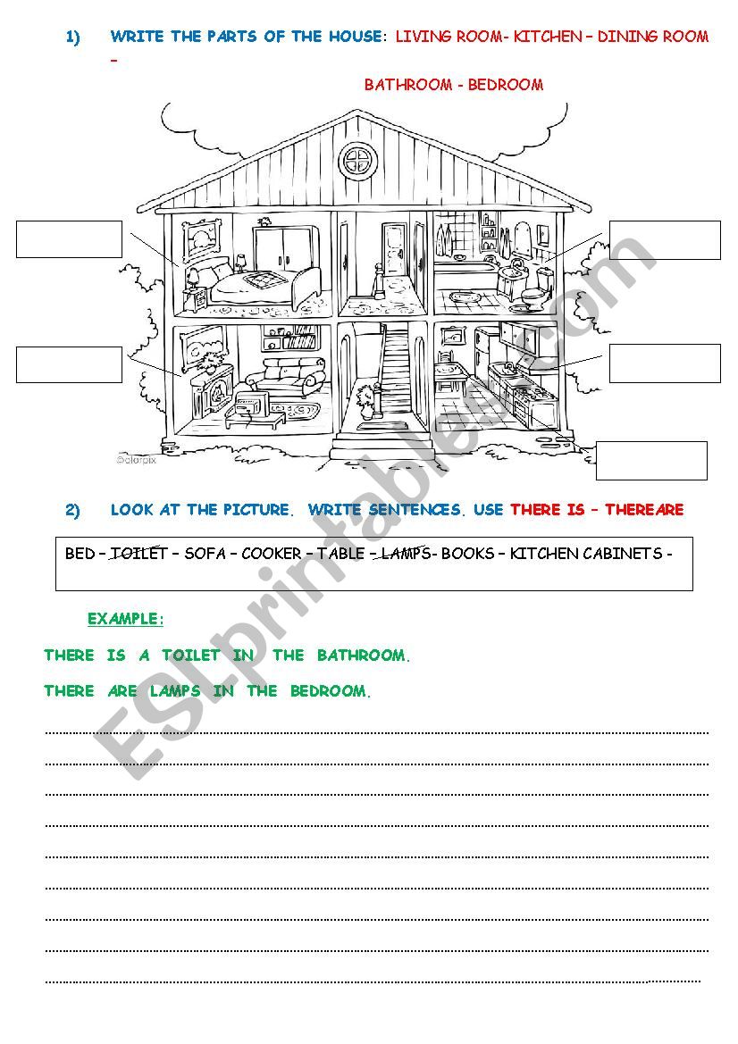 HOUSE worksheet