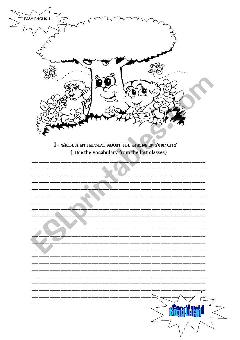 Spring worksheet