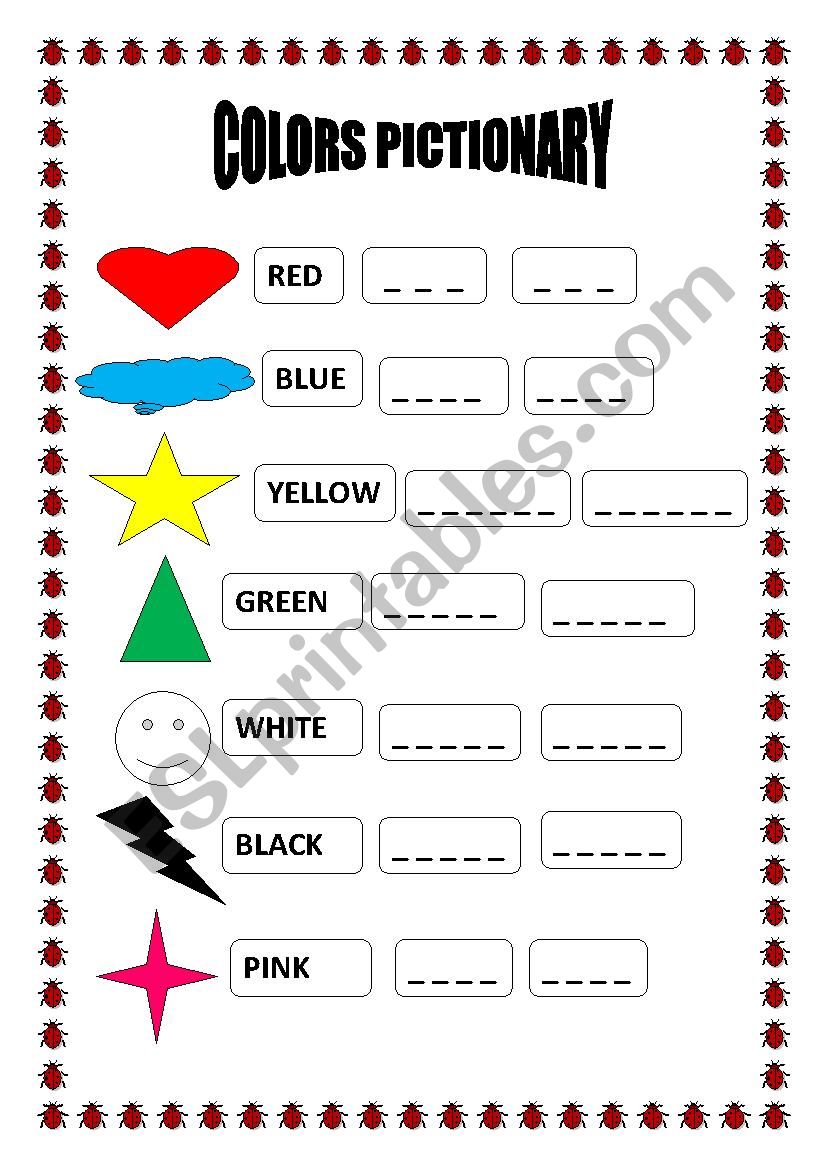 Colors worksheet