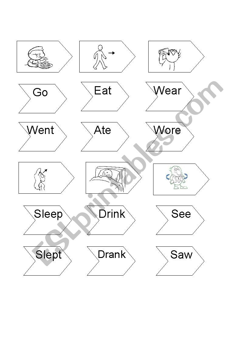 past irregular worksheet