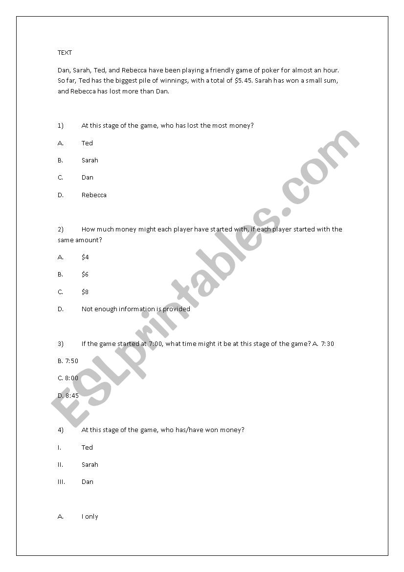 9th grade Mid semester test - 2nd form